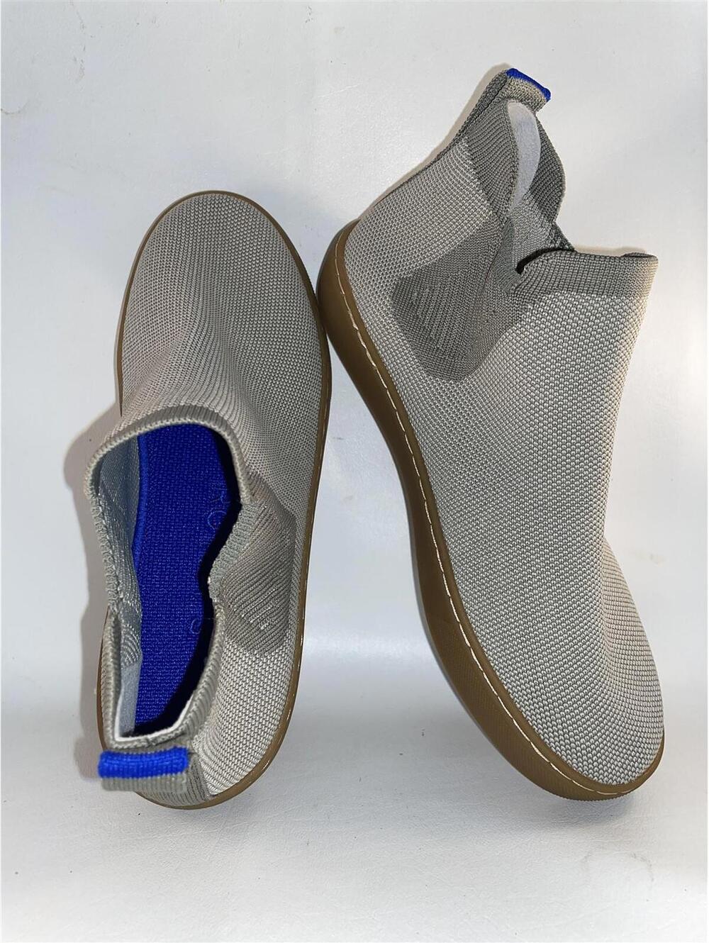 Rothy's Boot Chelsea Light Tan Sage Shoes Flats Size 7 New